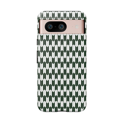Green Harmony Geometric Phone Case – Durable, Slim, and MagSafe Compatible - JGUS