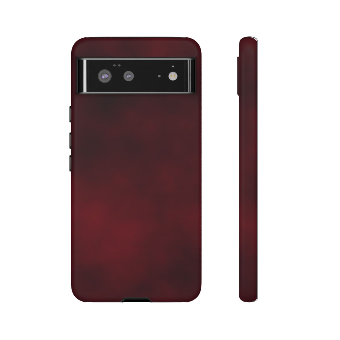 Vintage Burgundy Cherry Phone Case – Elegant Floral Design for iPhone 17 & Samsung Galaxy | Tough Protective Cover - JGUS