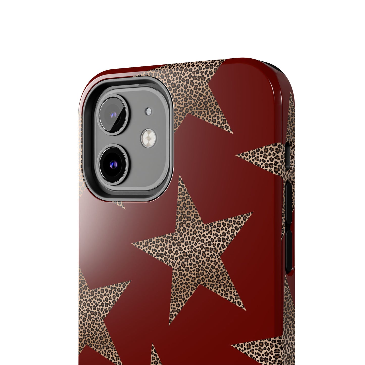 Leopard Star Luxe - Burgundy Edition | Aesthetic Coquette Phone Case for iPhone & Galaxy