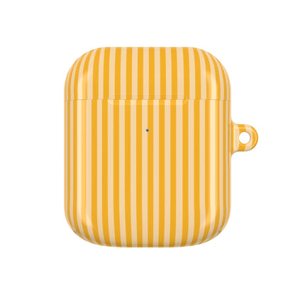 Sunny Stripes Shockproof & Scratch-Resistant AirPods Case – Wireless Charging Compatible