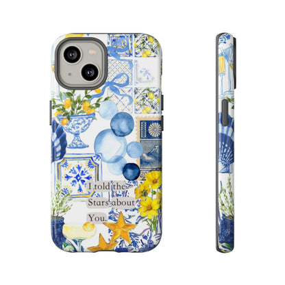 Lemon summertime collage Phone Case