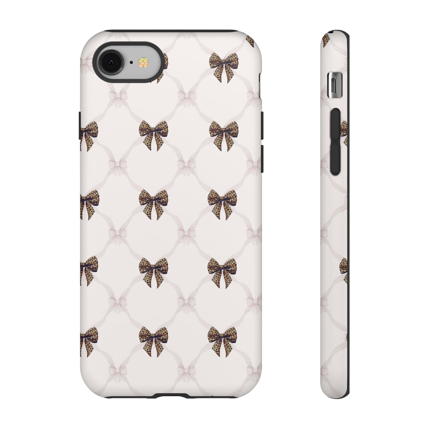 Chic Bow Pattern Phone Case | Elegant Clear Protective Case | Stylish iPhone & Samsung Cover - JGUS