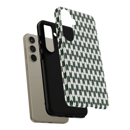 Green Harmony Geometric Phone Case – Durable, Slim, and MagSafe Compatible - JGUS