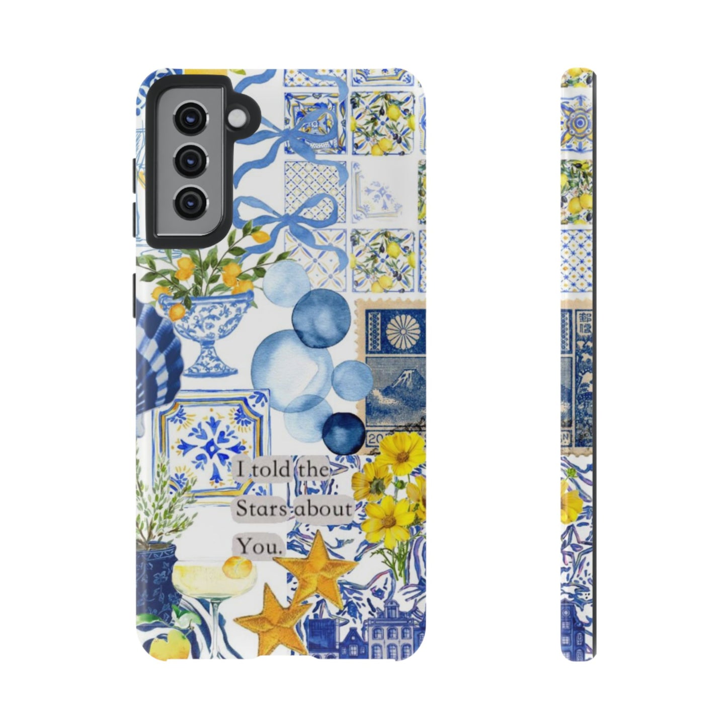 Lemon summertime collage Phone Case