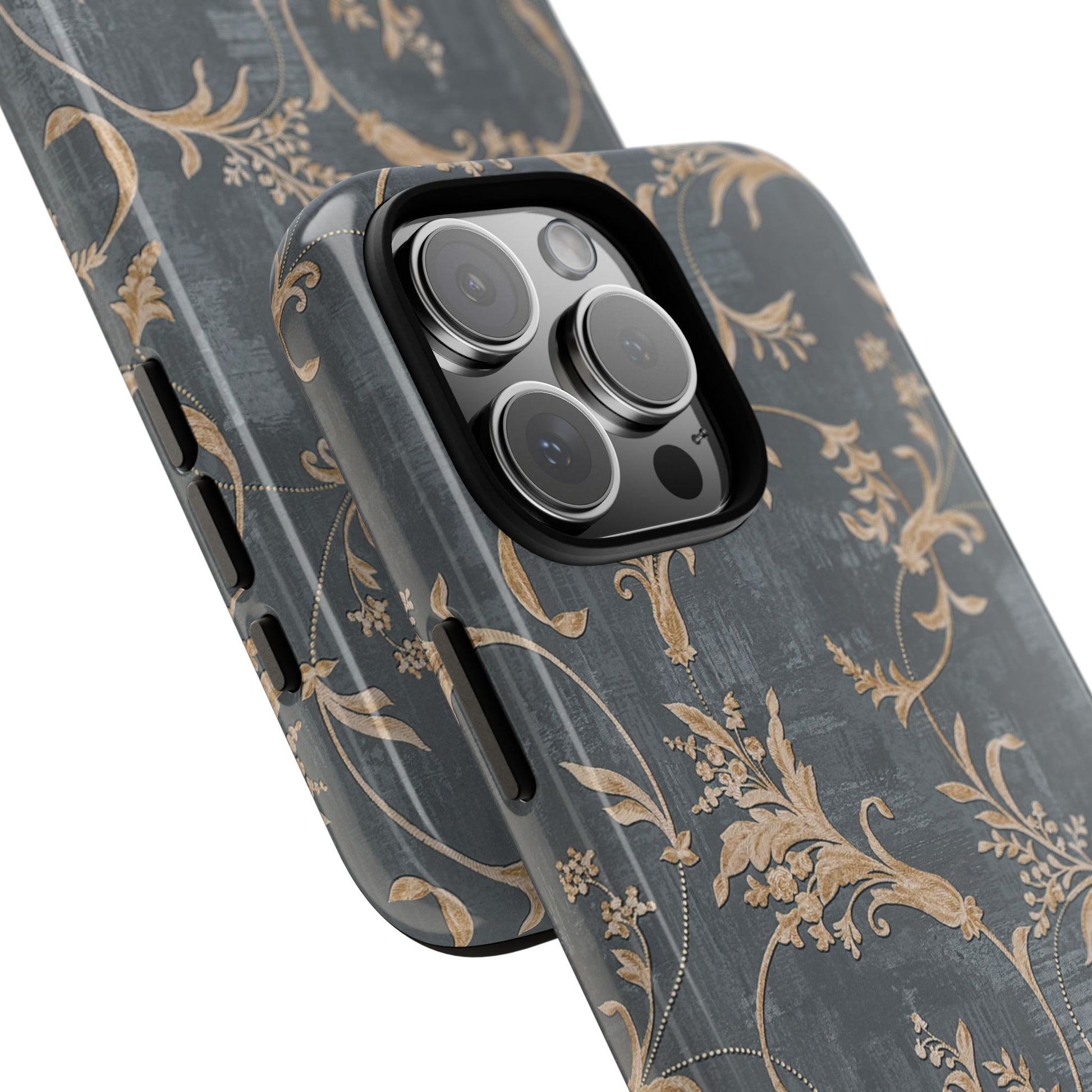 Old-Fashioned Flower Phone Case – Aesthetic Protective Cover for iPhone & Samsung - JGUS