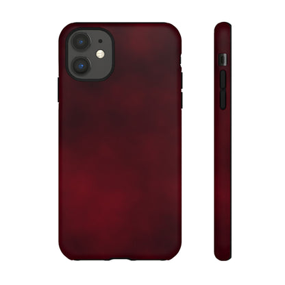 Vintage Burgundy Cherry Phone Case – Elegant Floral Design for iPhone 17 & Samsung Galaxy | Tough Protective Cover - JGUS