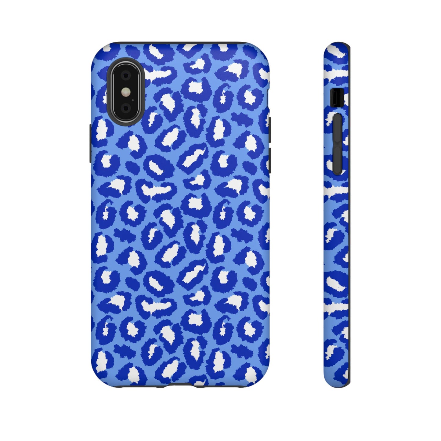Leopard Vibes - Blue Edition Phone Case for iPhone & Samsung - Stylish & Durable Animal Print Case - JGUS