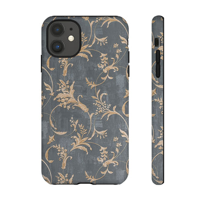 Old-Fashioned Flower Phone Case – Aesthetic Protective Cover for iPhone & Samsung - JGUS