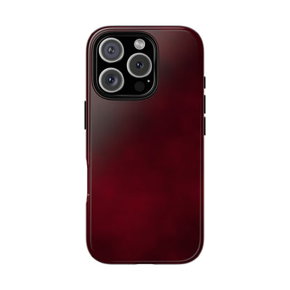 Vintage Burgundy Cherry Phone Case – Elegant Floral Design for iPhone 17 & Samsung Galaxy | Tough Protective Cover - JGUS
