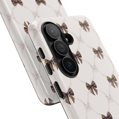 Chic Bow Pattern Phone Case | Elegant Clear Protective Case | Stylish iPhone & Samsung Cover - JGUS