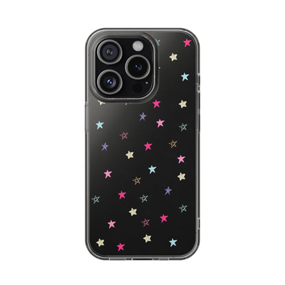 Star Pattern Clear Phone Case