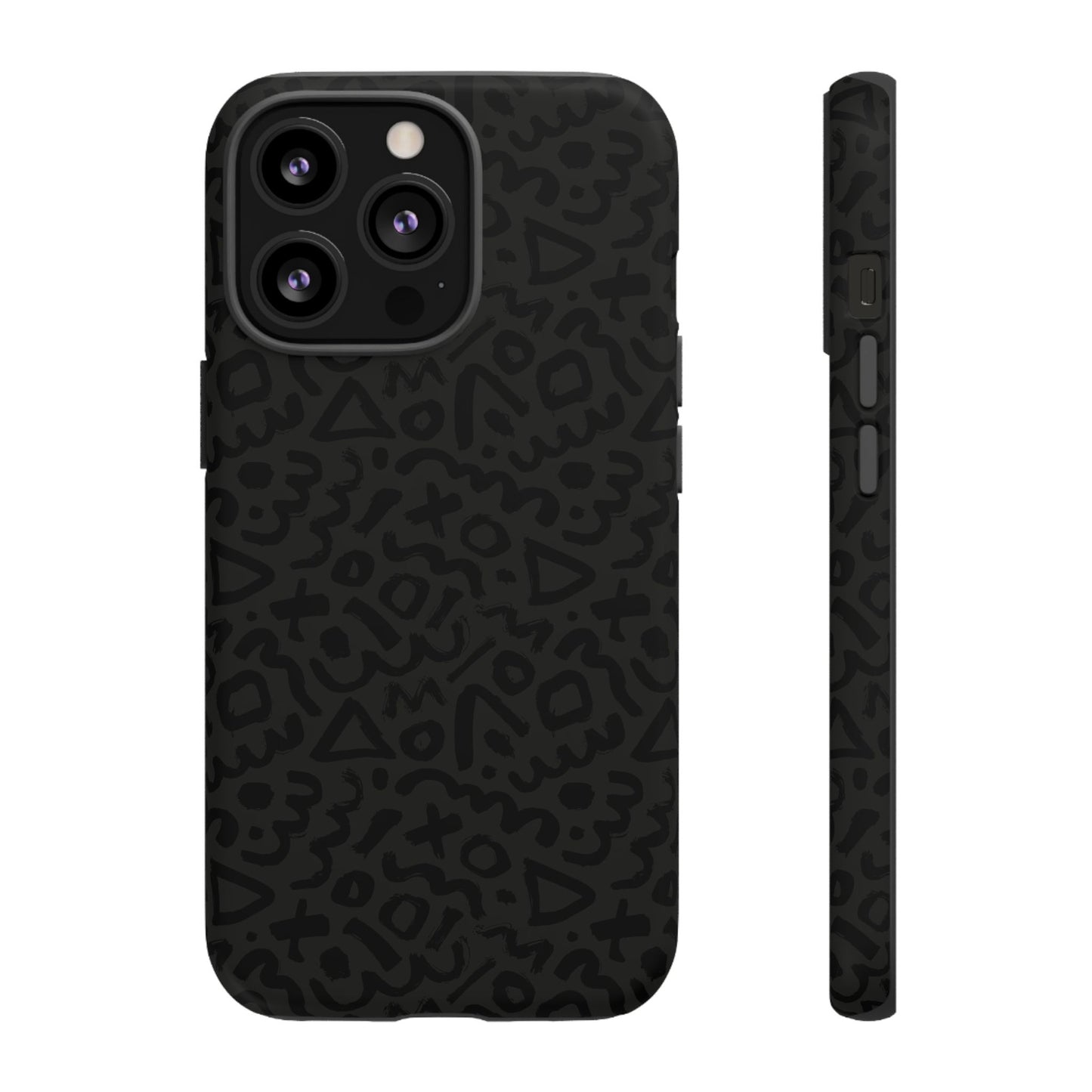 Retro Geometric Vibes Phone Case – 80s 90s Vintage Abstract Pattern for iPhone & Samsung - JGUS