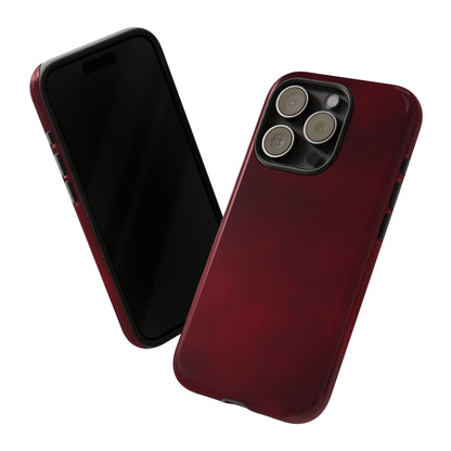 Vintage Burgundy Cherry Phone Case – Elegant Floral Design for iPhone 17 & Samsung Galaxy | Tough Protective Cover - JGUS
