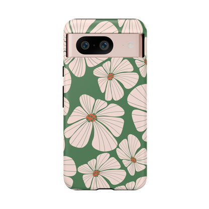 Retro Floral Abstract Phone Case – Vintage 70s & 80s Aesthetic for iPhone & Samsung - JGUS