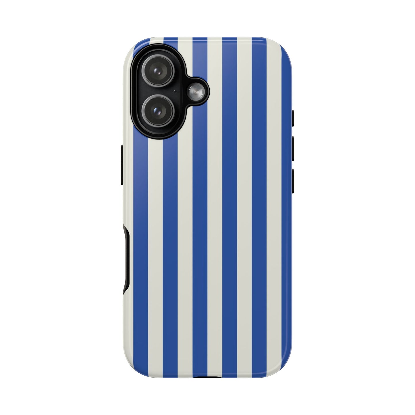 Title: Blue & White Stripe Phone Case – Classic Nautical Pattern for iPhone & Samsung - JGUS