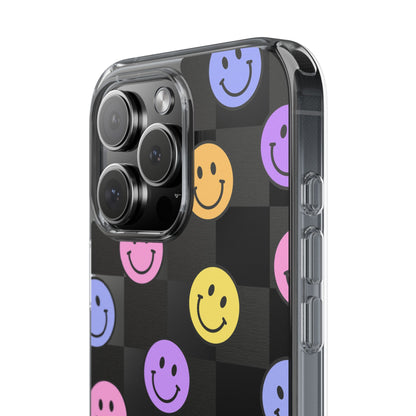 Happy Vibes Clear Phone Case