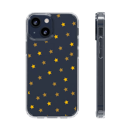 Yellow Stars Clear Phone Case