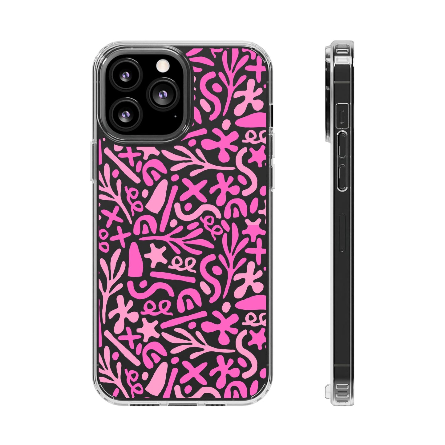 Abstract Vibes Clear Phone Case