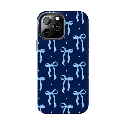 Bows and Blues Phone Case – Cute & Durable Bow Print Case for iPhone & Samsung