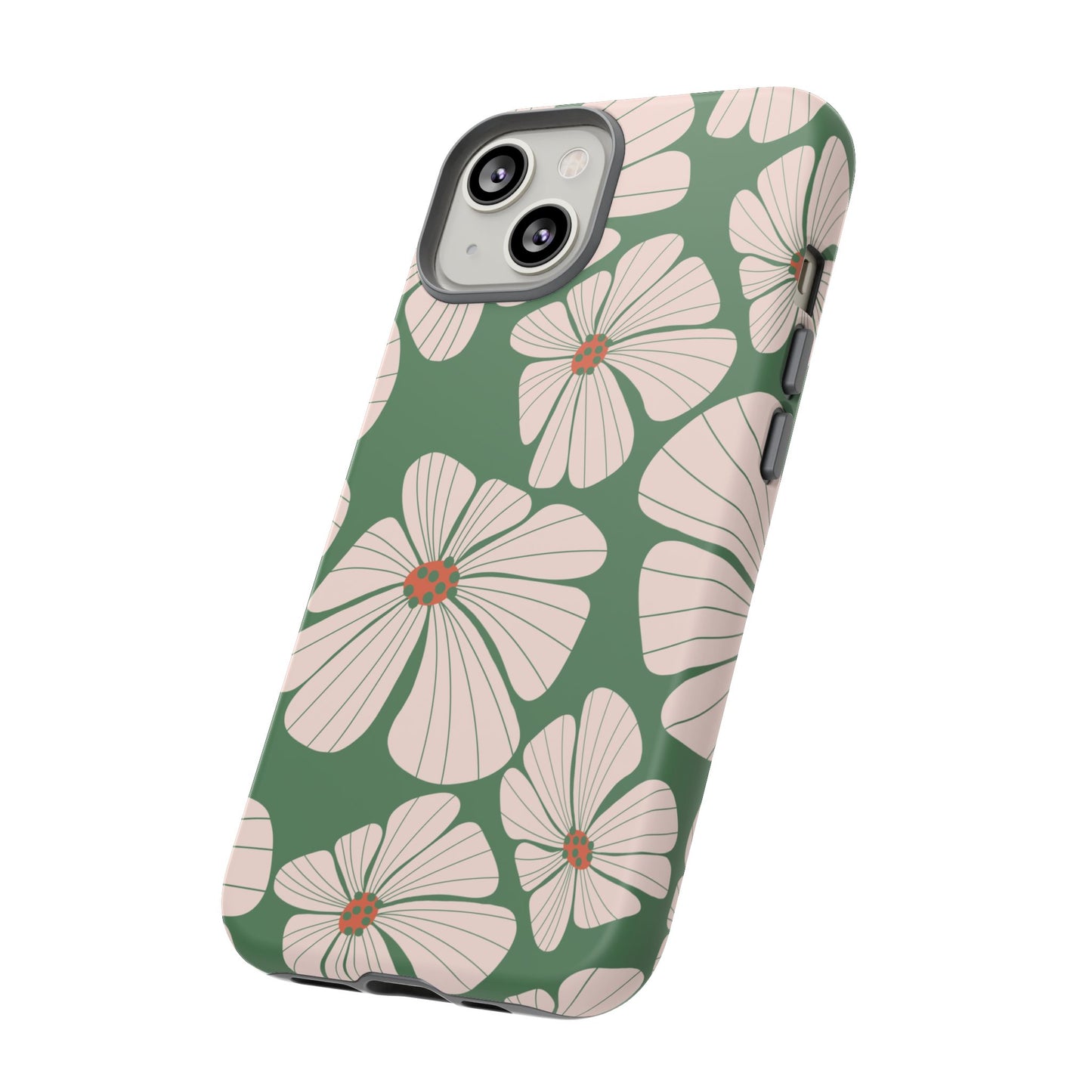 Retro Floral Abstract Phone Case – Vintage 70s & 80s Aesthetic for iPhone & Samsung - JGUS