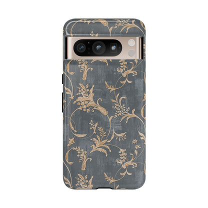 Old-Fashioned Flower Phone Case – Aesthetic Protective Cover for iPhone & Samsung - JGUS