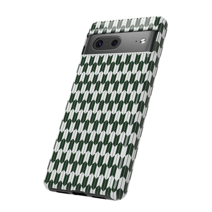Green Harmony Geometric Phone Case – Durable, Slim, and MagSafe Compatible - JGUS
