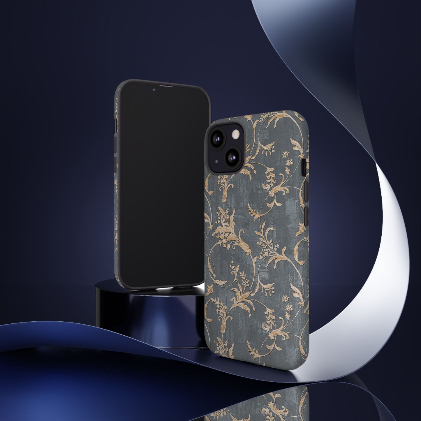 Old-Fashioned Flower Phone Case – Aesthetic Protective Cover for iPhone & Samsung - JGUS