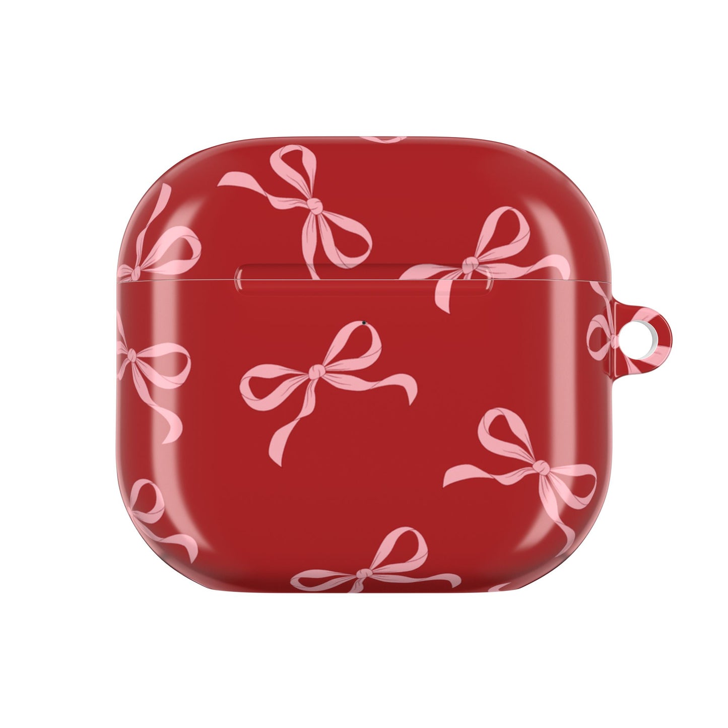 Pink Bow Shockproof & Scratch-Resistant AirPods Case – Wireless Charging Compatible