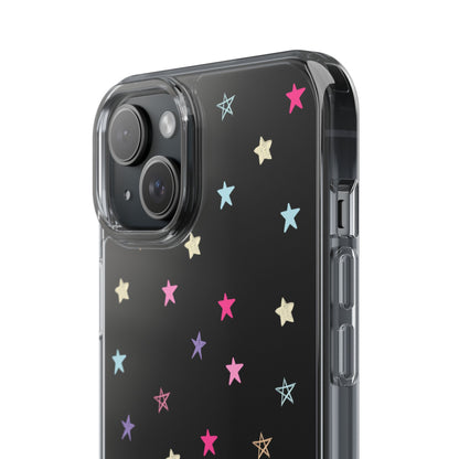 Star Pattern Clear Phone Case