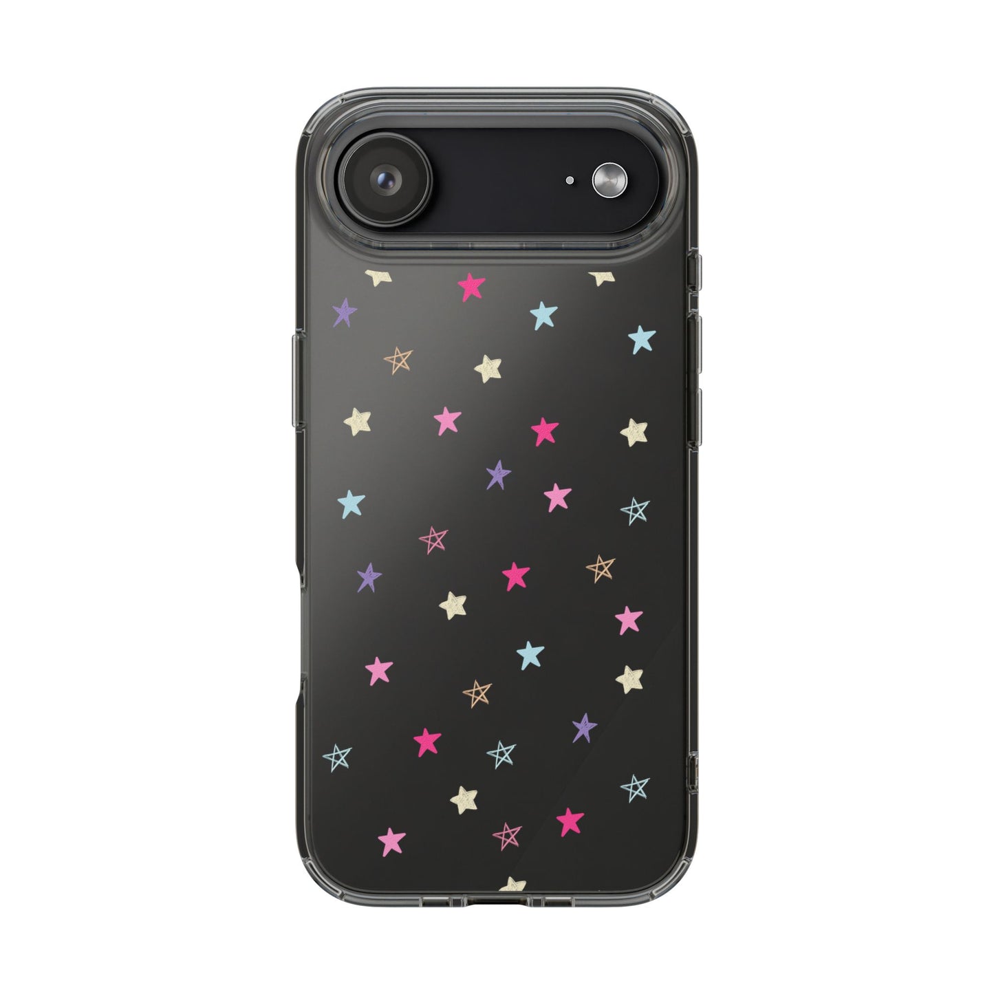 Star Pattern Clear Phone Case