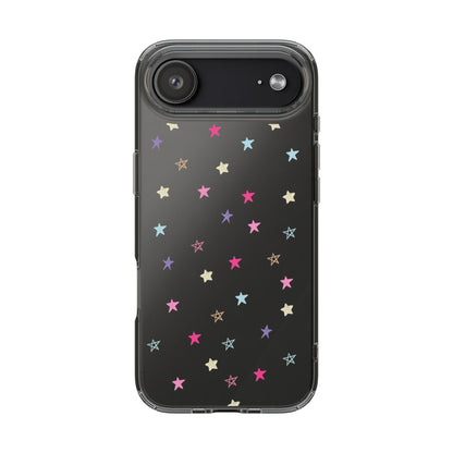 Star Pattern Clear Phone Case