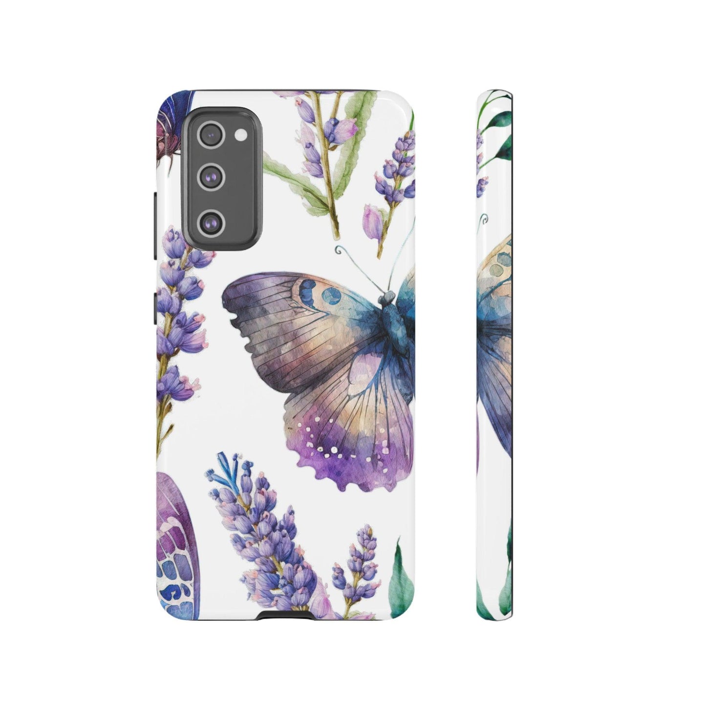 Lavender Butterfly Protective Phone Case