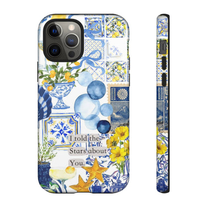 Lemon summertime collage Phone Case