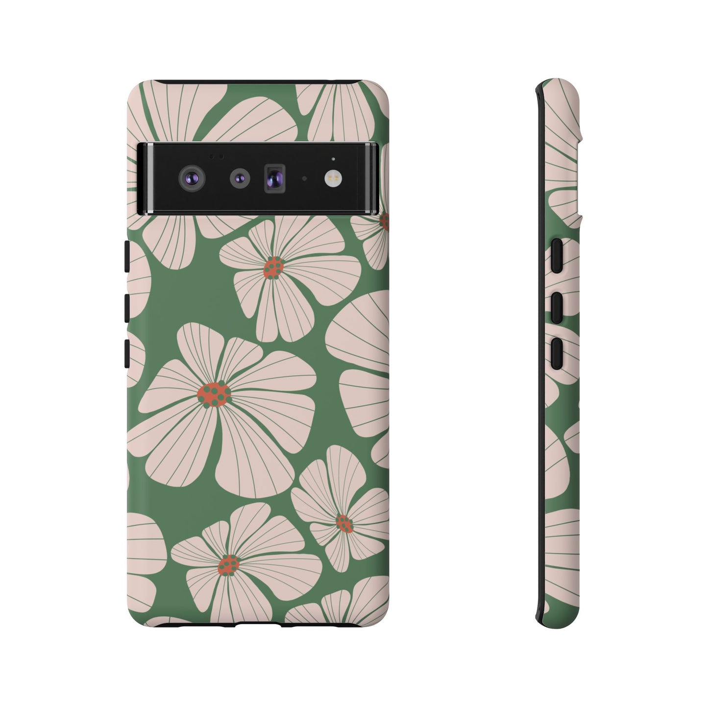Retro Floral Abstract Phone Case – Vintage 70s & 80s Aesthetic for iPhone & Samsung - JGUS