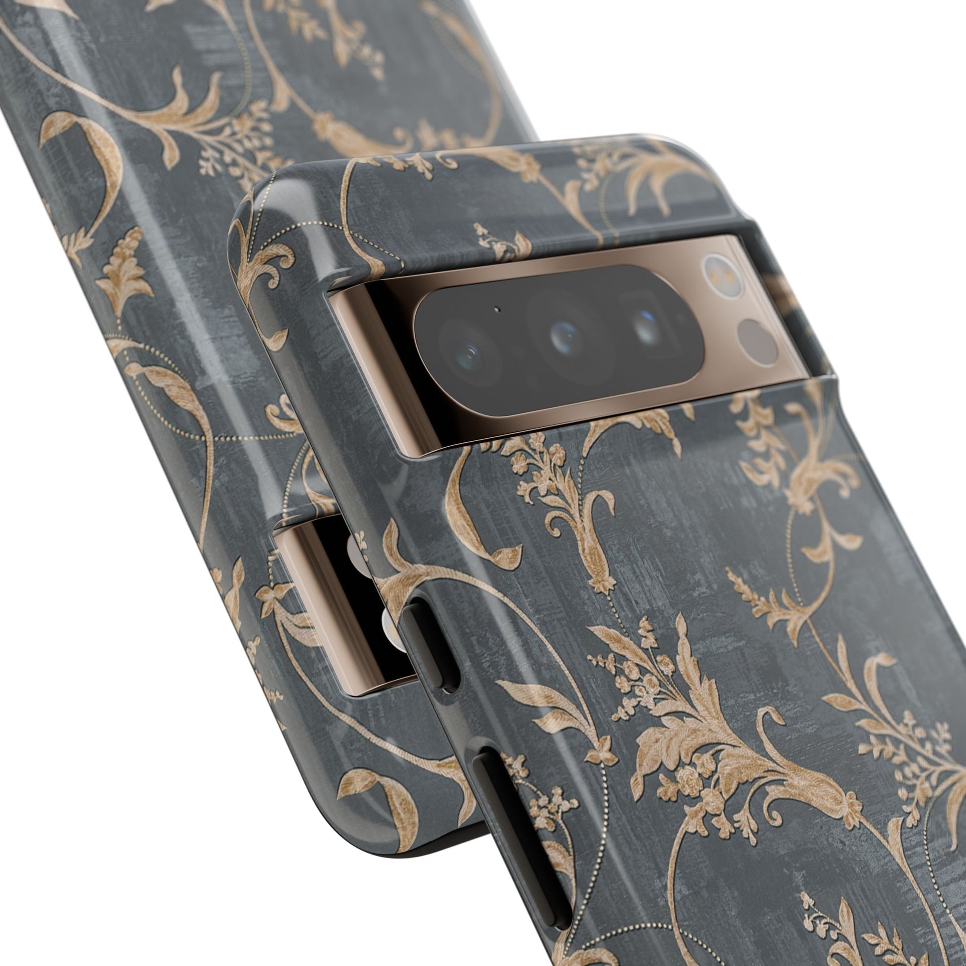 Old-Fashioned Flower Phone Case – Aesthetic Protective Cover for iPhone & Samsung - JGUS