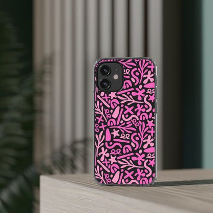 Abstract Vibes Clear Phone Case