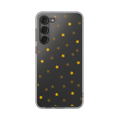 Yellow Stars Clear Phone Case