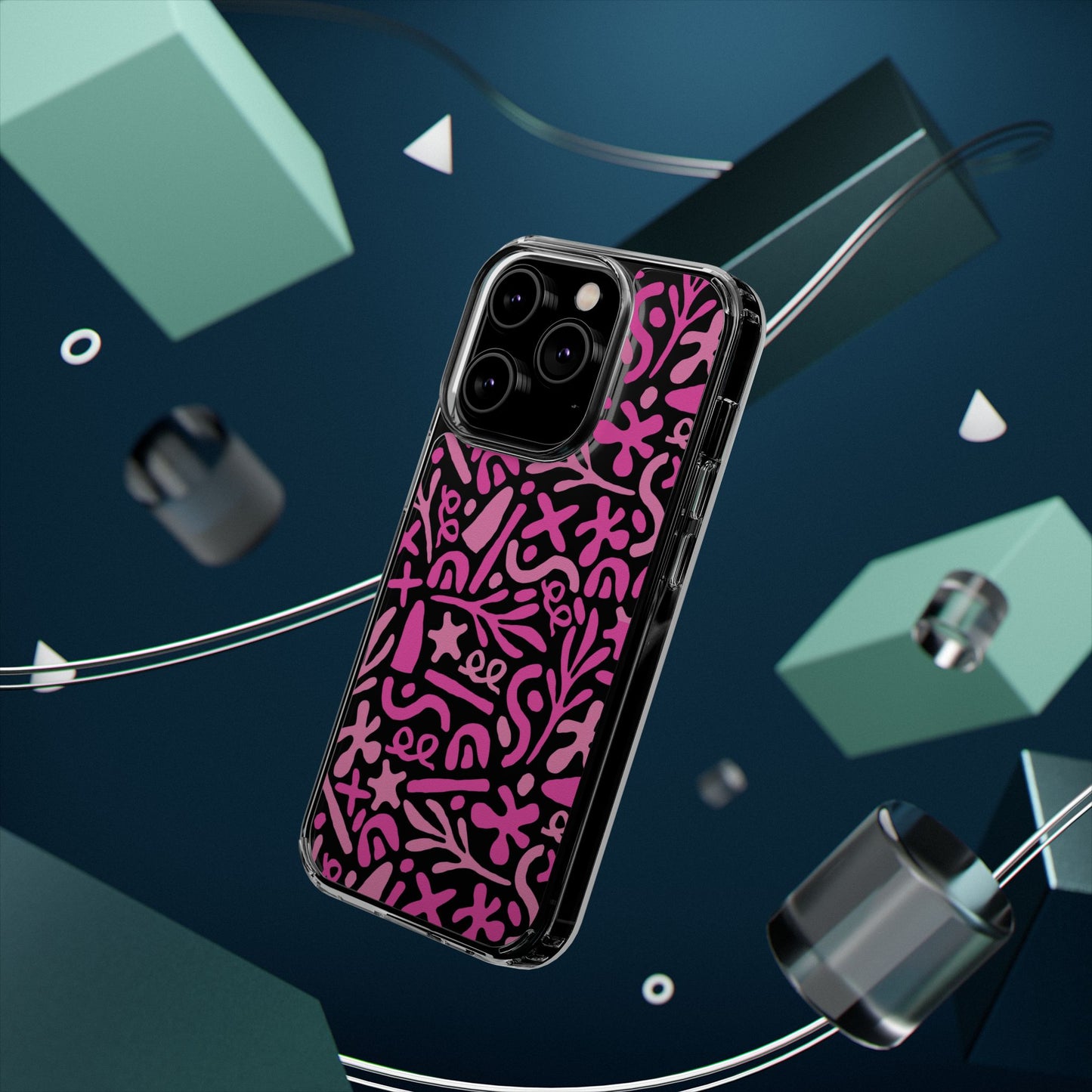 Abstract Vibes Clear Phone Case