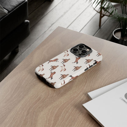 Wild Mustang Horse Pattern Phone Case – Stylish, Protective & Eco-Friendly - JGUS