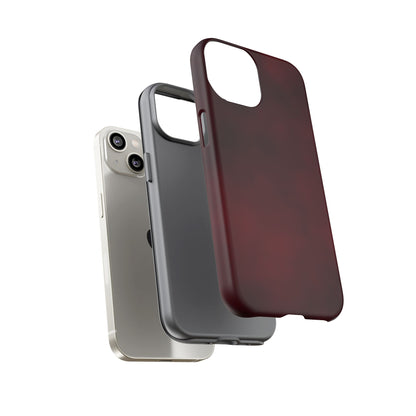 Vintage Burgundy Cherry Phone Case – Elegant Floral Design for iPhone 17 & Samsung Galaxy | Tough Protective Cover - JGUS
