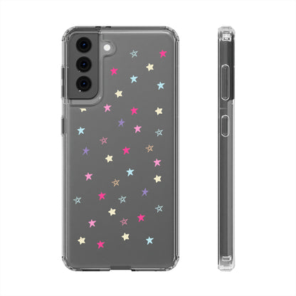 Star Pattern Clear Phone Case