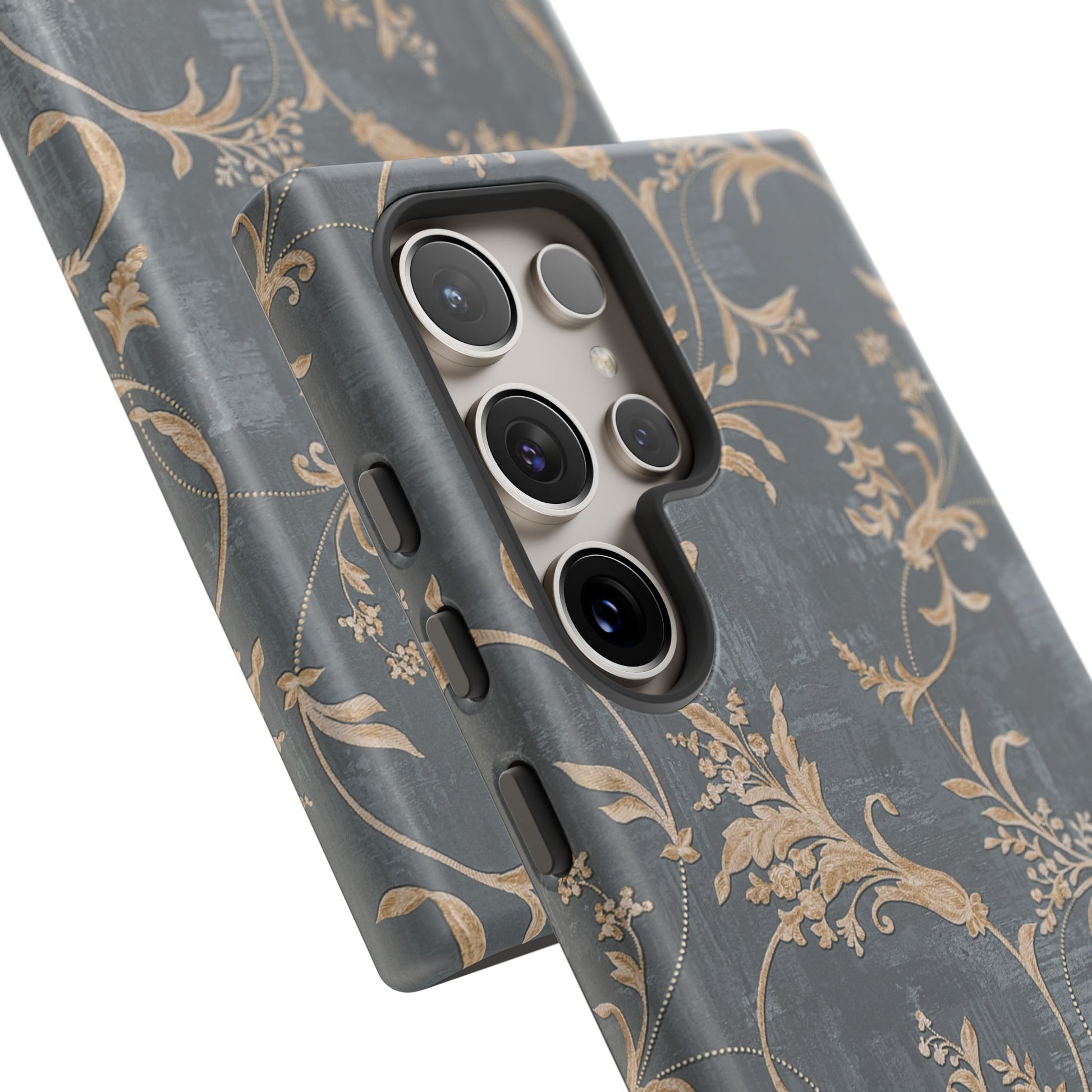 Old-Fashioned Flower Phone Case – Aesthetic Protective Cover for iPhone & Samsung - JGUS