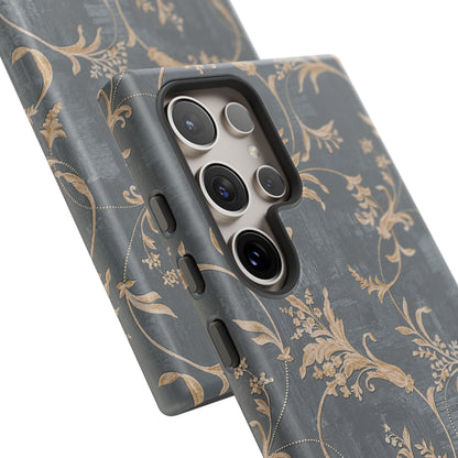 Old-Fashioned Flower Phone Case – Aesthetic Protective Cover for iPhone & Samsung - JGUS