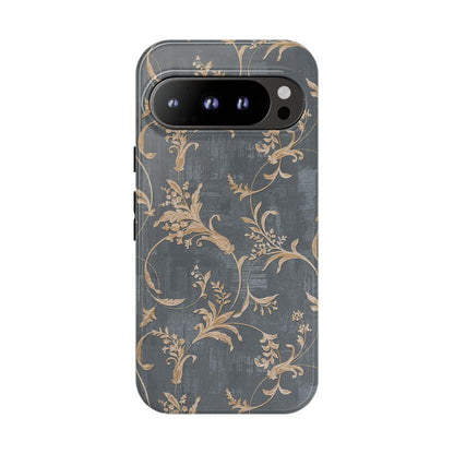 Old-Fashioned Flower Phone Case – Aesthetic Protective Cover for iPhone & Samsung - JGUS