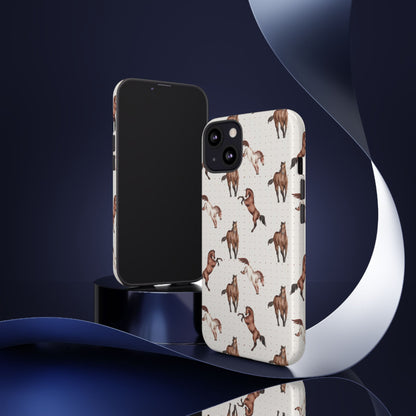 Wild Mustang Horse Pattern Phone Case – Stylish, Protective & Eco-Friendly - JGUS