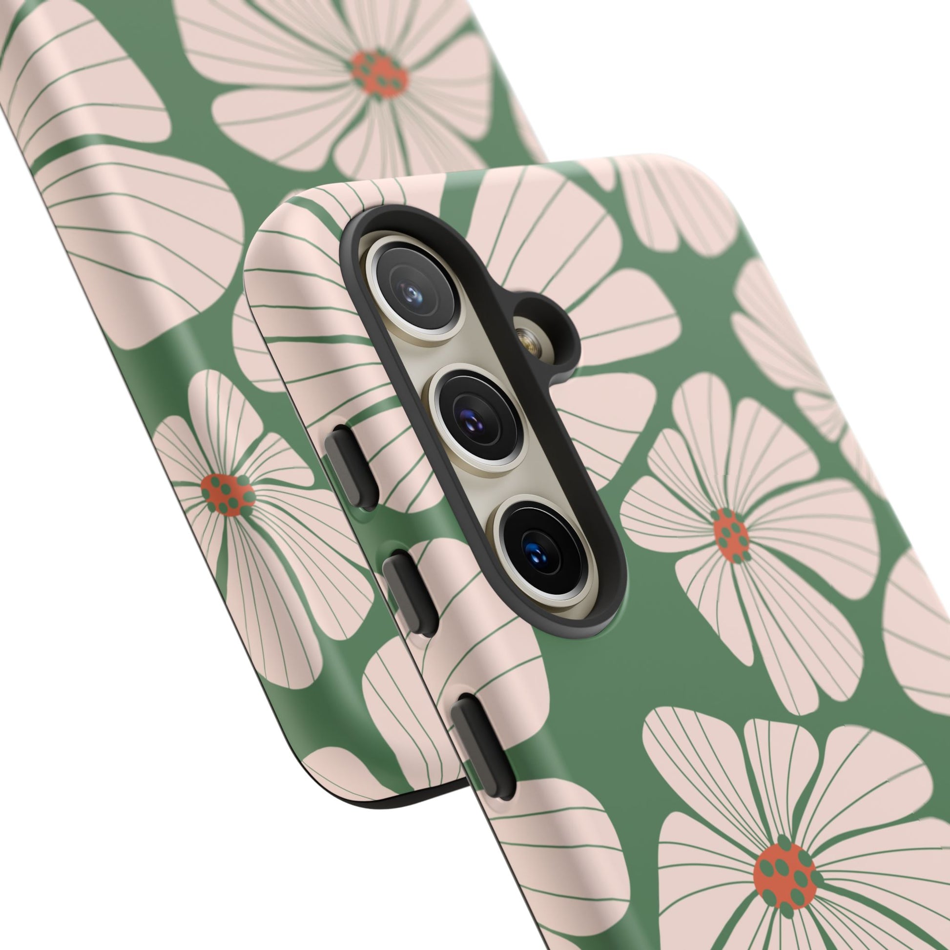Retro Floral Abstract Phone Case – Vintage 70s & 80s Aesthetic for iPhone & Samsung - JGUS
