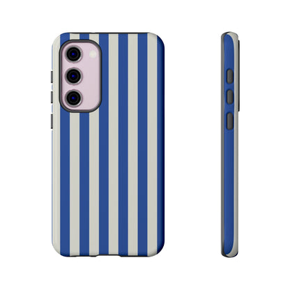 Title: Blue & White Stripe Phone Case – Classic Nautical Pattern for iPhone & Samsung - JGUS