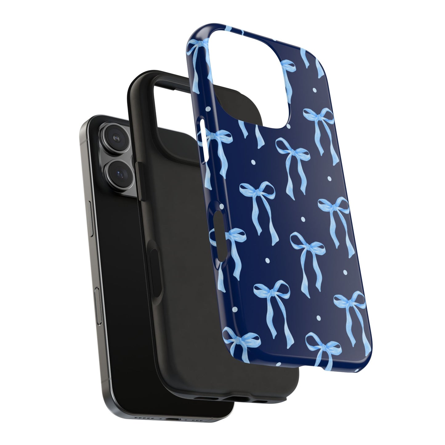 Bows and Blues Phone Case – Cute & Durable Bow Print Case for iPhone & Samsung