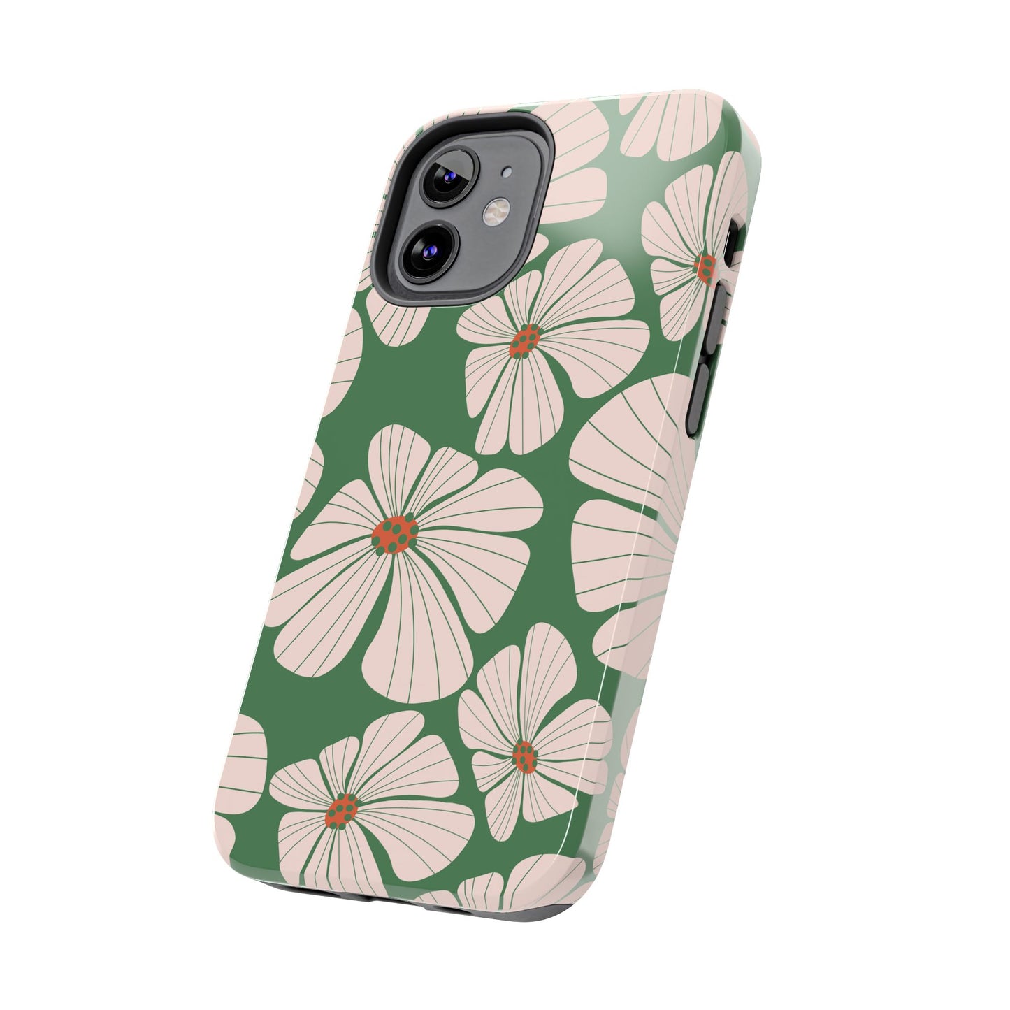 Retro Floral Abstract Phone Case – Vintage 70s & 80s Aesthetic for iPhone & Samsung