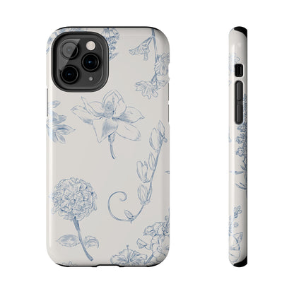 Jasmine Sketch Phone Case – Artistic Design, Slim, Durable & MagSafe Compatible